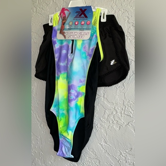 ZeroXposur Youth Girls 2-Piece Tie-Dye Swim Set (NWT) - Picture 2 of 6